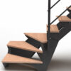 modele d'escalier sur mesure Kandinsky fabriqué dans le Nord de la France