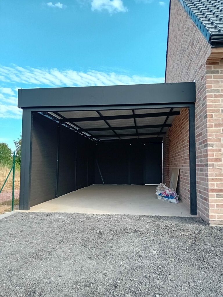 Carport Semi-Fermé à Lille vue de face
