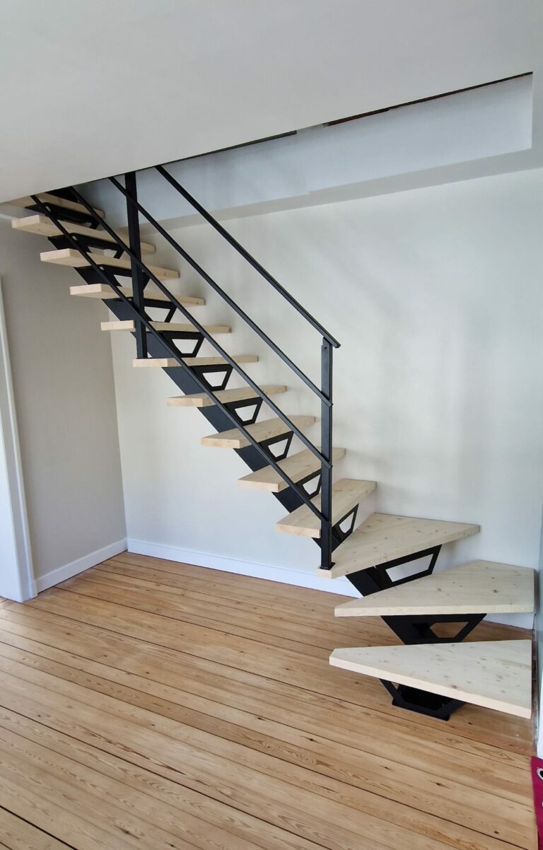 escalier design Miro installé à Lille