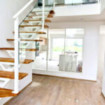 Escalier miro avec Garde Corps et rampe en Verre