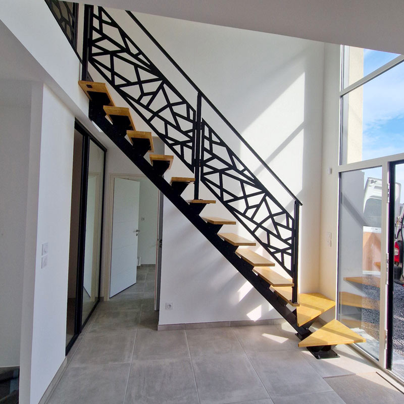 Escalier sur mesure à Armentieres quart tournant