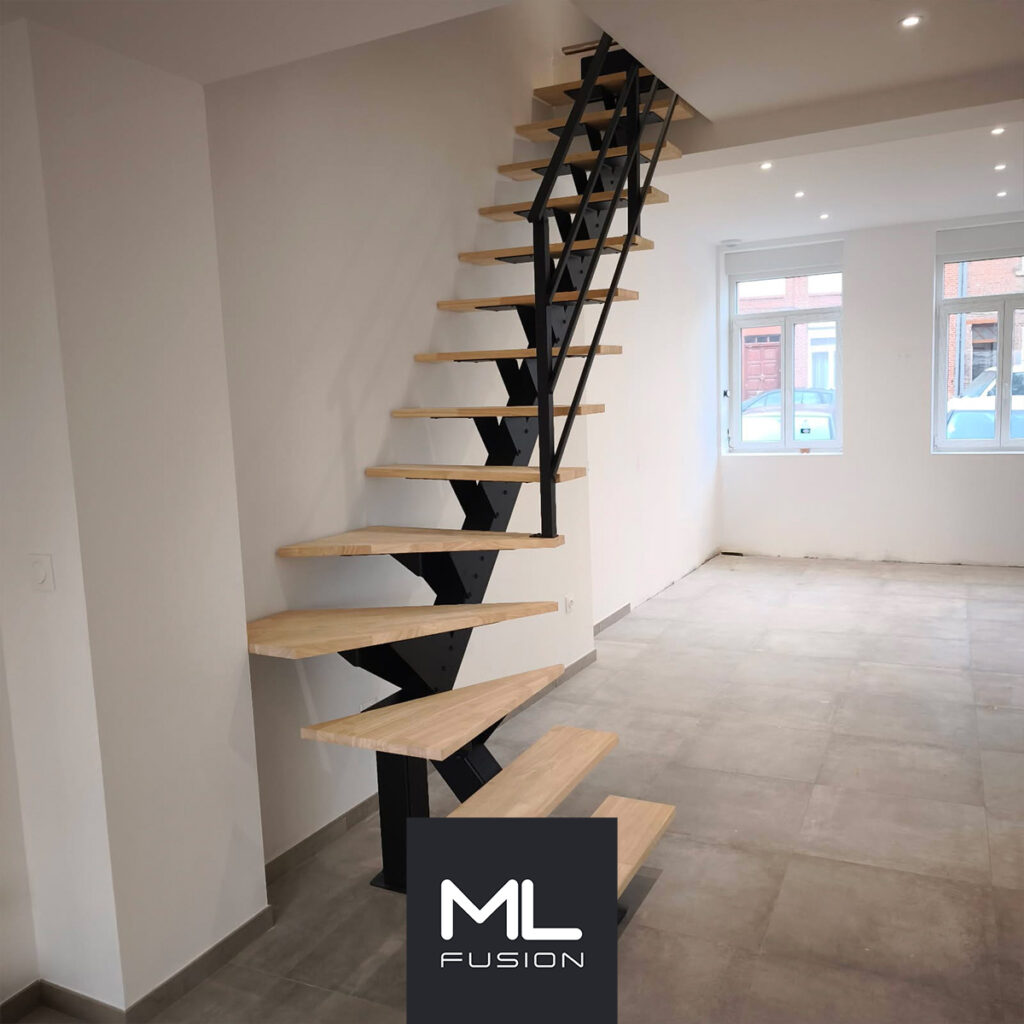 escalier Steal Quart Tournant