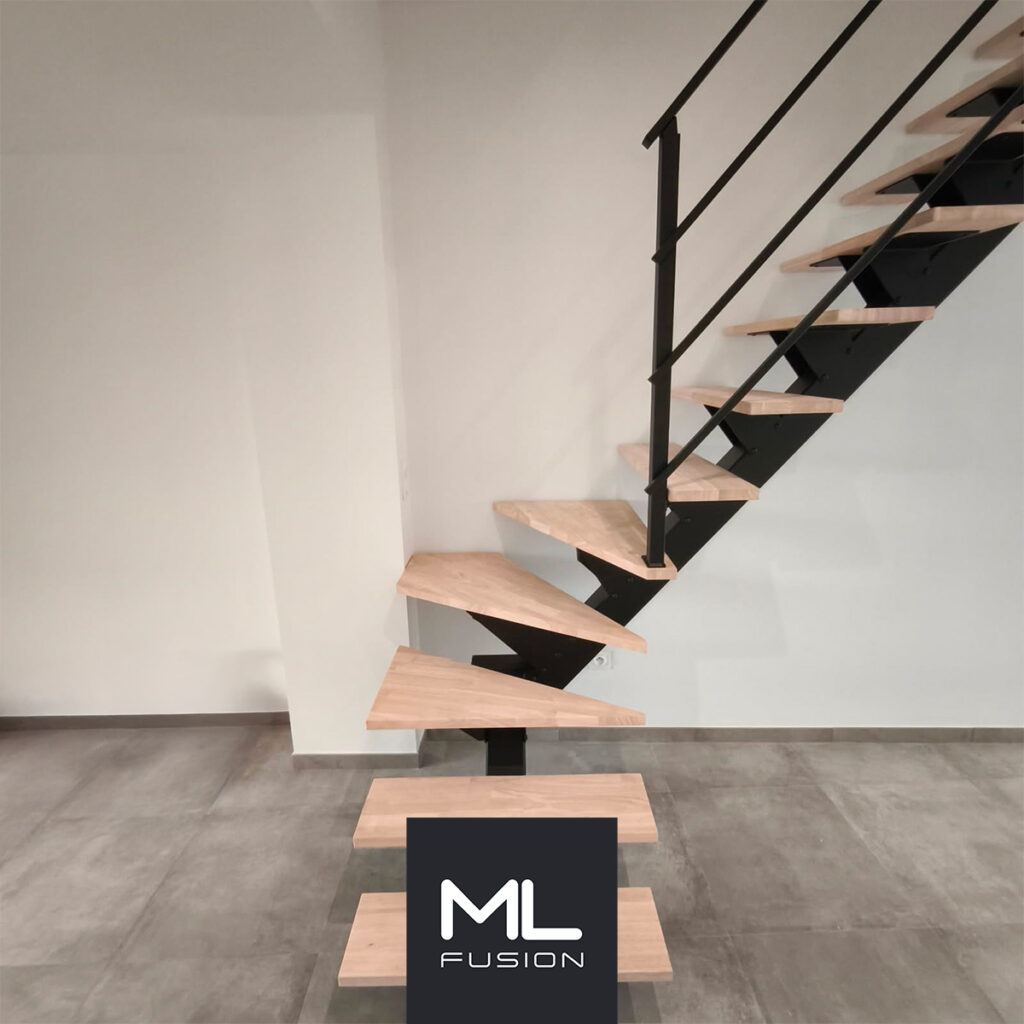 escalier Steal Quart Tournant