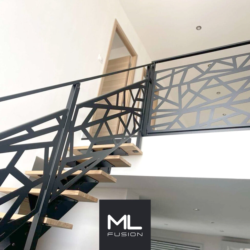 Escalier garde corps sur mesure fabriqué à Lens