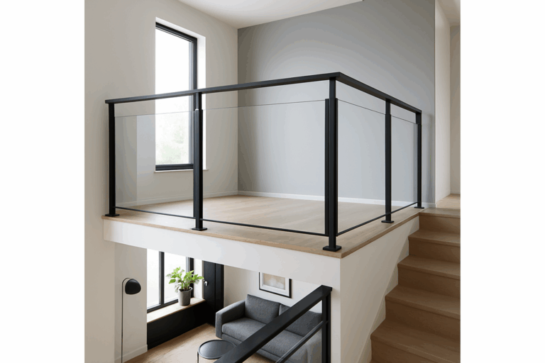 un garde-corps moderne et esthétique intégré dans un design intérieur contemporain en région Hauts-de-France
