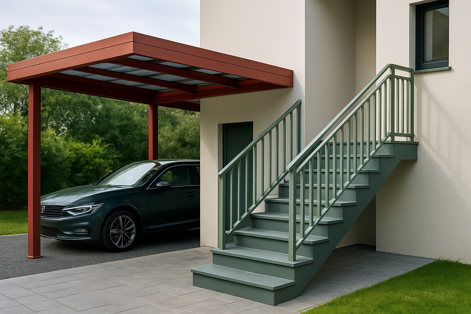 Les couleurs et finitions les plus demandées en 2025 pour les escaliers et carports en Hauts-de-France