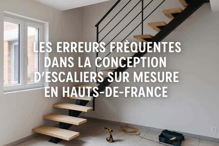 création d'un escalier sur mesure moderne dans une maison des Hauts-de-France