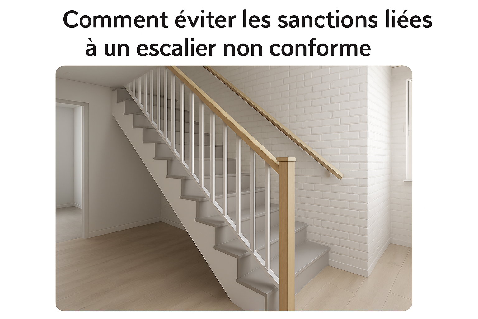 Comment éviter les sanctions liées à un escalier non conforme