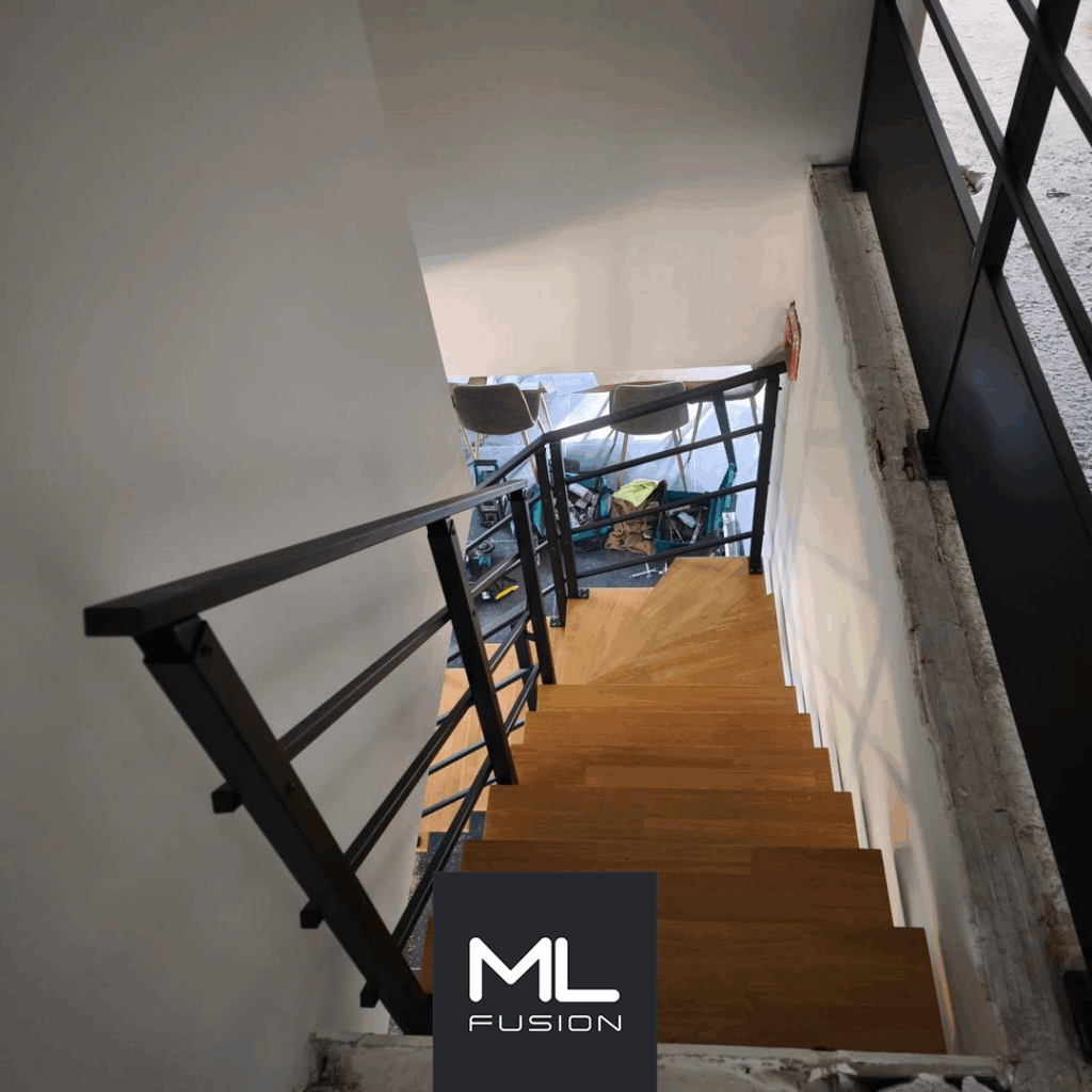 Escalier Stael quart tournant installé à Arras