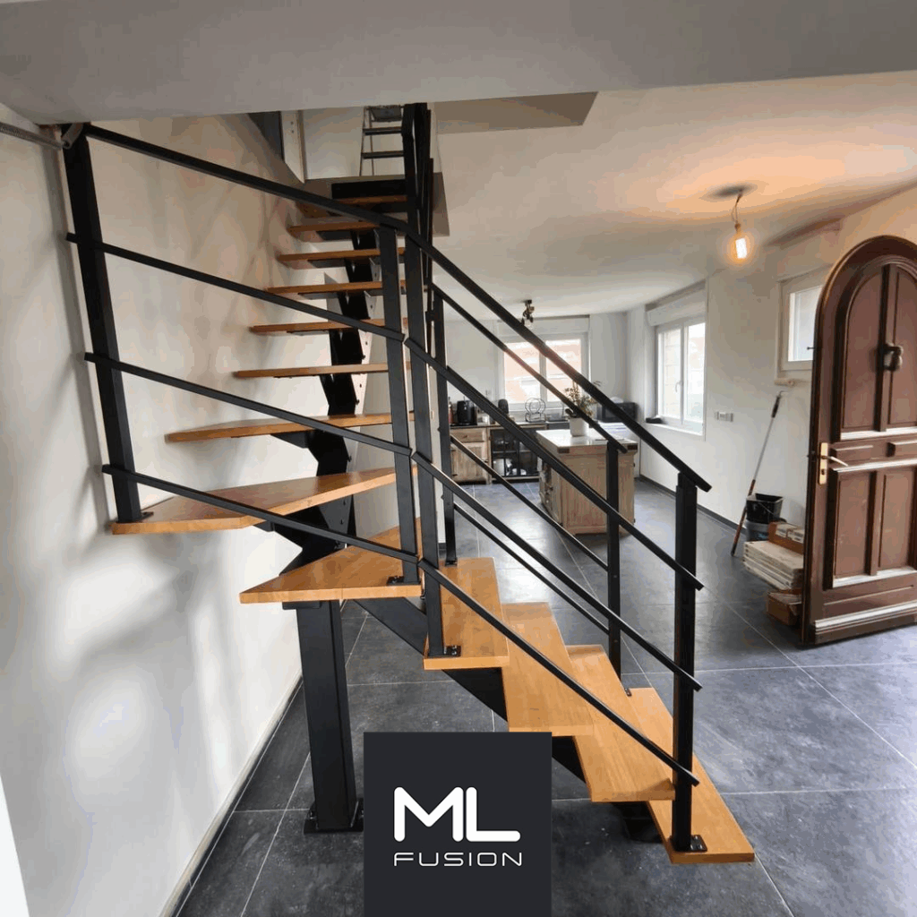 Escalier Stael quart tournant installé à Arras