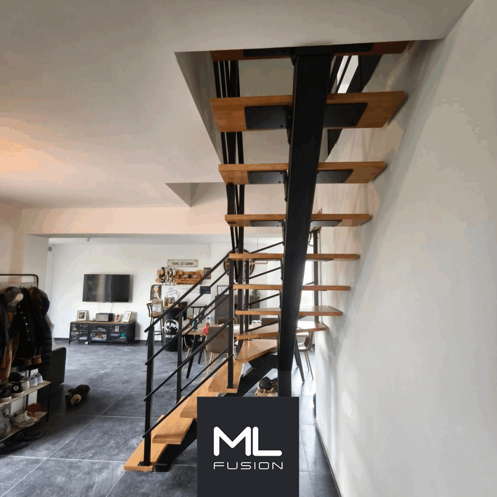 Escalier Stael quart tournant installé à Arras