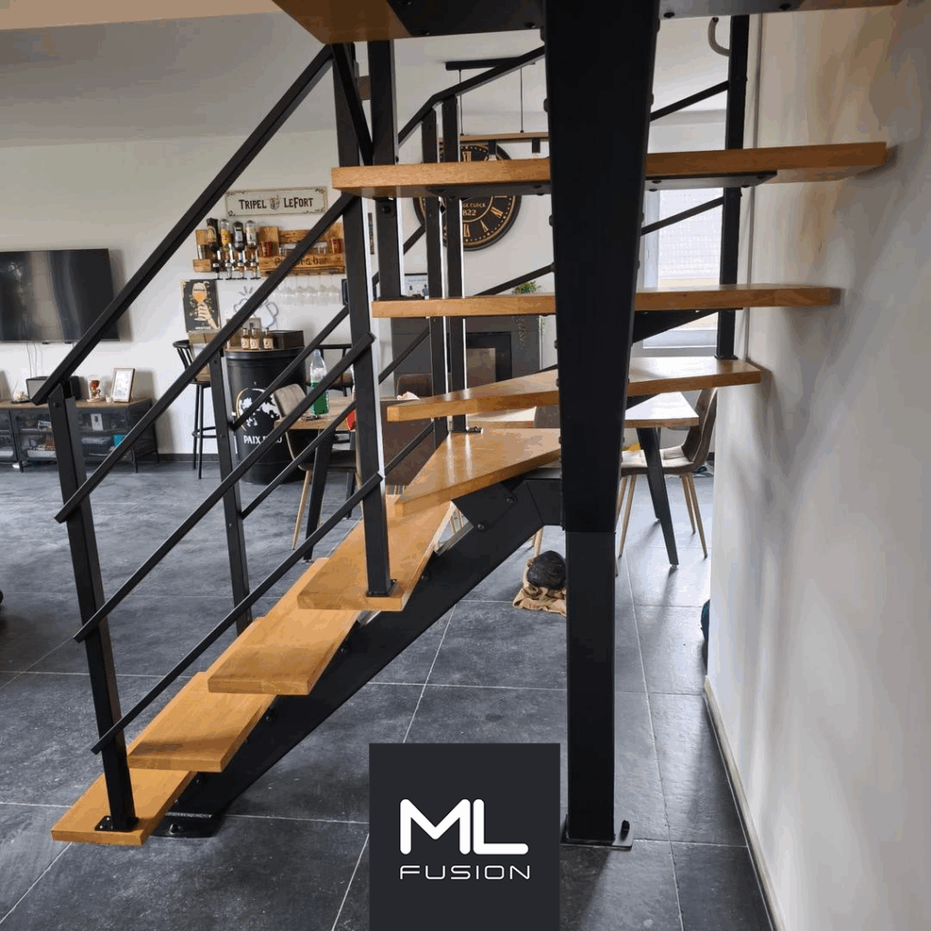 Escalier Stael quart tournant installé à Arras