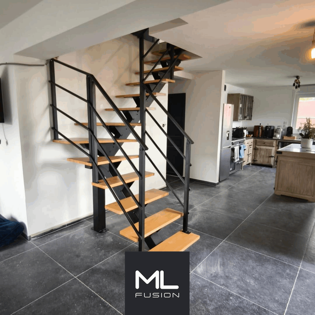 Escalier Stael quart tournant installé à Arras