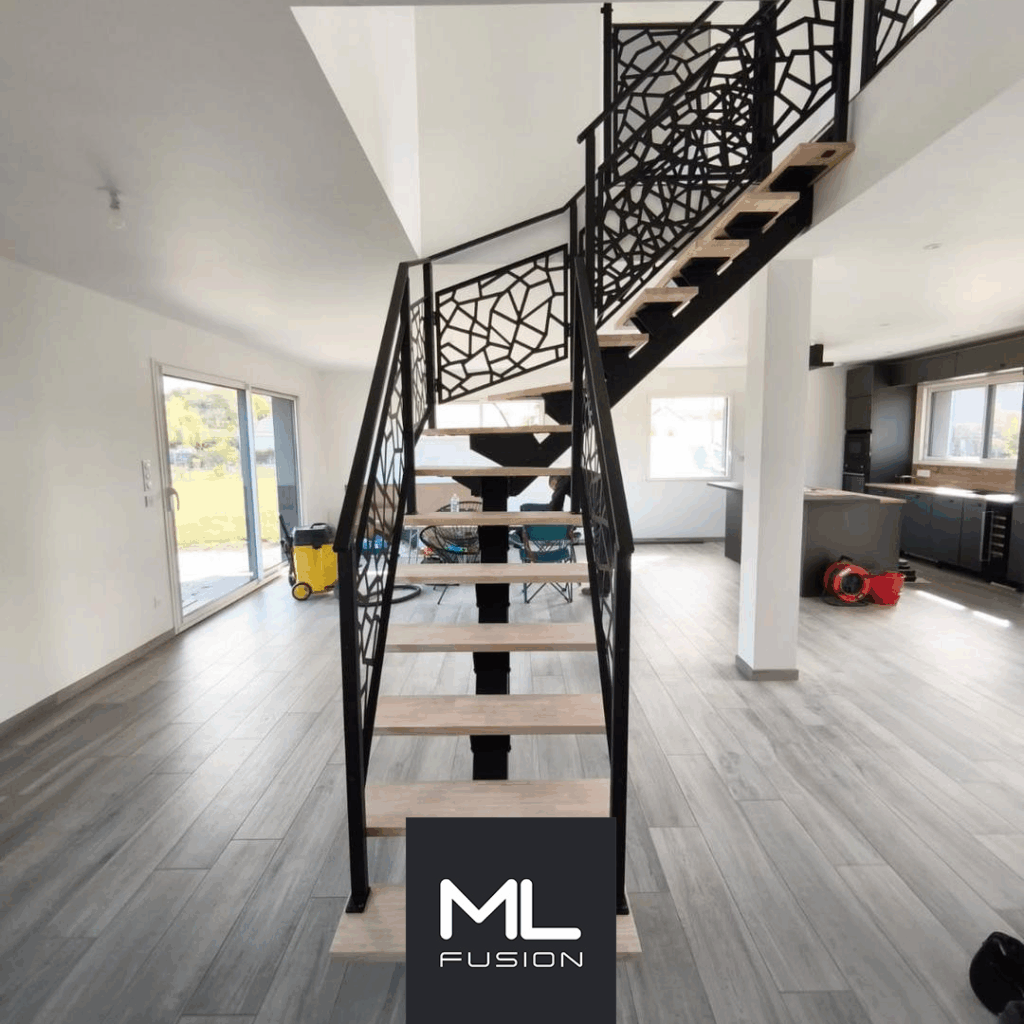 Escalier Stael Quart Tournant avec garde corps "Tokyo"