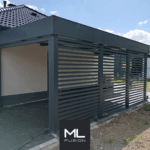 carport aluminium semi fermé Béthune