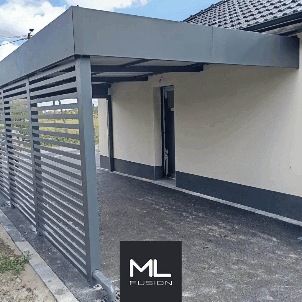 carport aluminium semi fermé Béthune