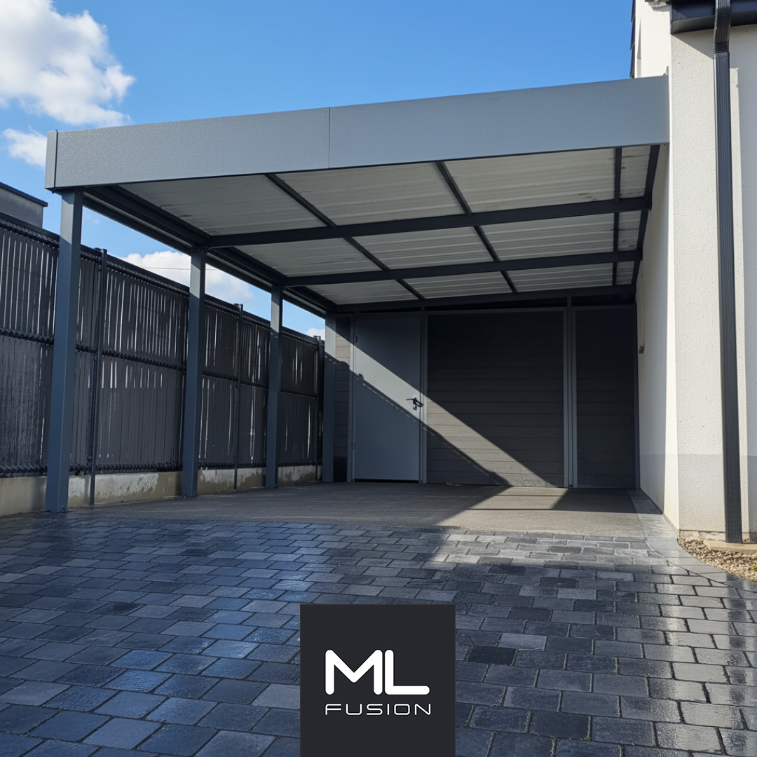 Carport aluminium semi-fermé à Béthune : un abri moderne et élégant pour votre véhicule