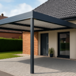 un carport sur-mesure moderne devant une maison à Lille