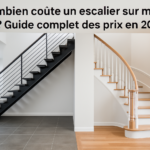 Image of custom-designed staircases with modern and classic styles for a contemporary home setting.