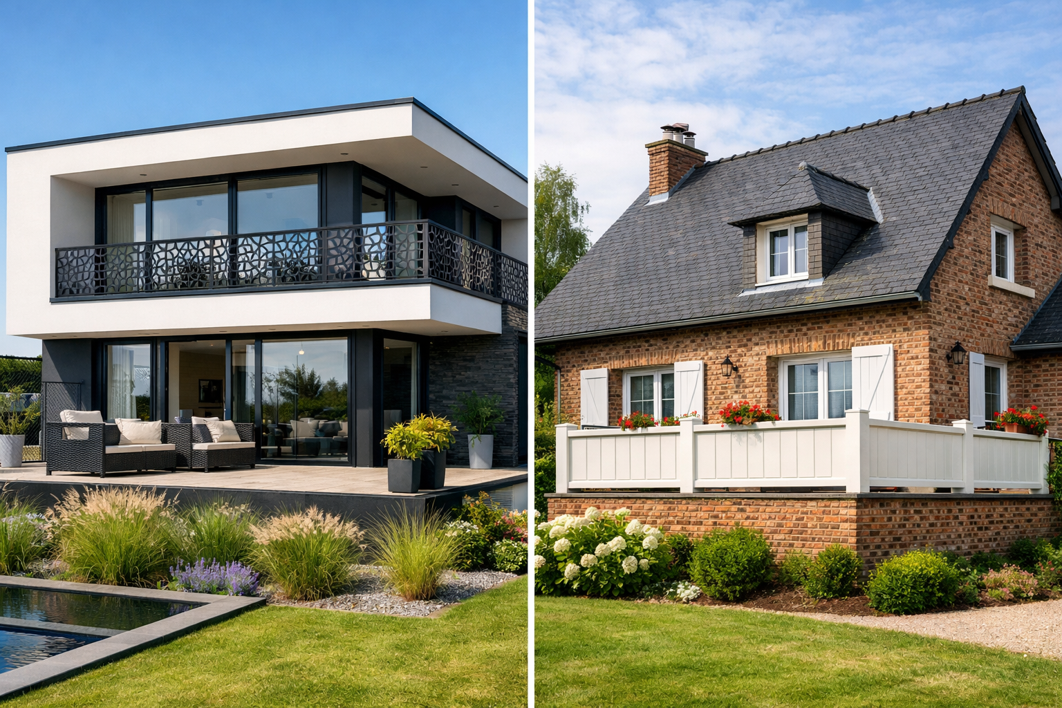 Garde-corps ajouré ou plein : quel style pour quelle maison ?