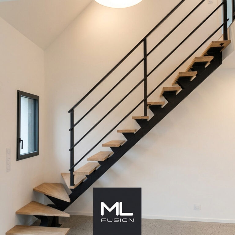 Escalier Stael Quart tournant bas 3 sous-lisses