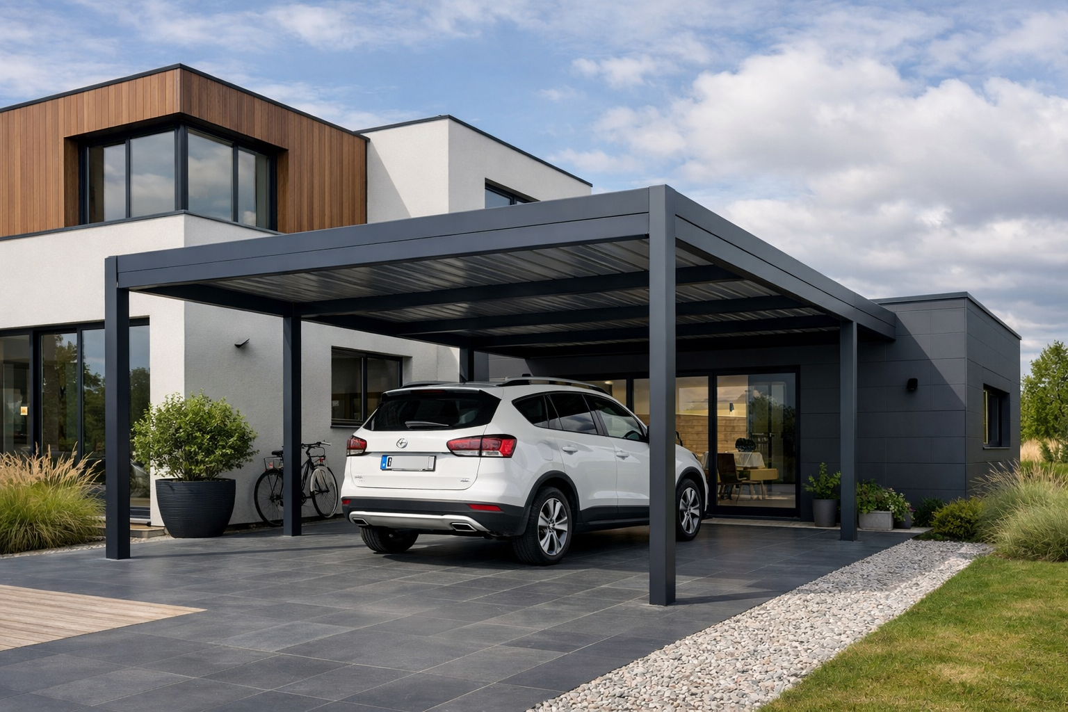 Carport aluminium : pourquoi c’est le choix préféré des architectes ?