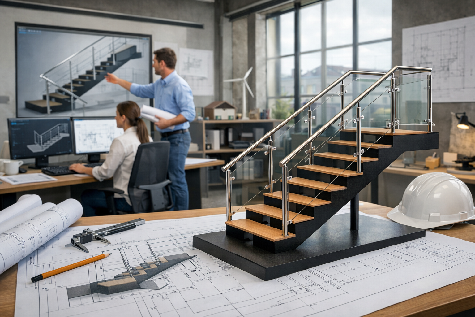 Le rôle crucial du bureau d’études dans un projet d’escalier ou garde-corps