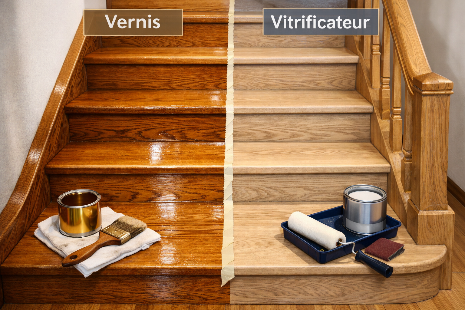 Vernis ou Vitrificateur pour Escalier Bois : Lequel Choisir ?