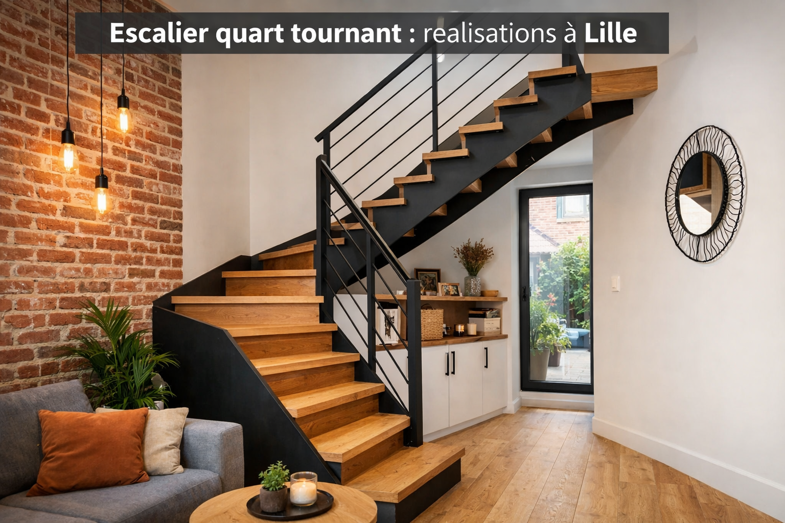 Escalier quart tournant : réalisations à Lille
